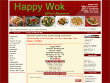 Tablet Screenshot of happywokdelivery.com